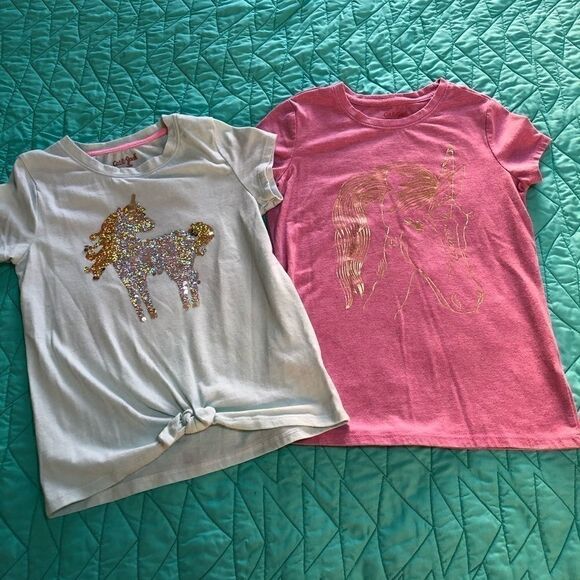 Cat & Jack Girl’s Unicorn Short-sleeve Tops Set - Picture 2 of 15
